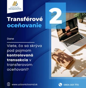 Transférové oceňovanie - seriál informácií, ktoré pre vás pripravil účtovník v Prešove